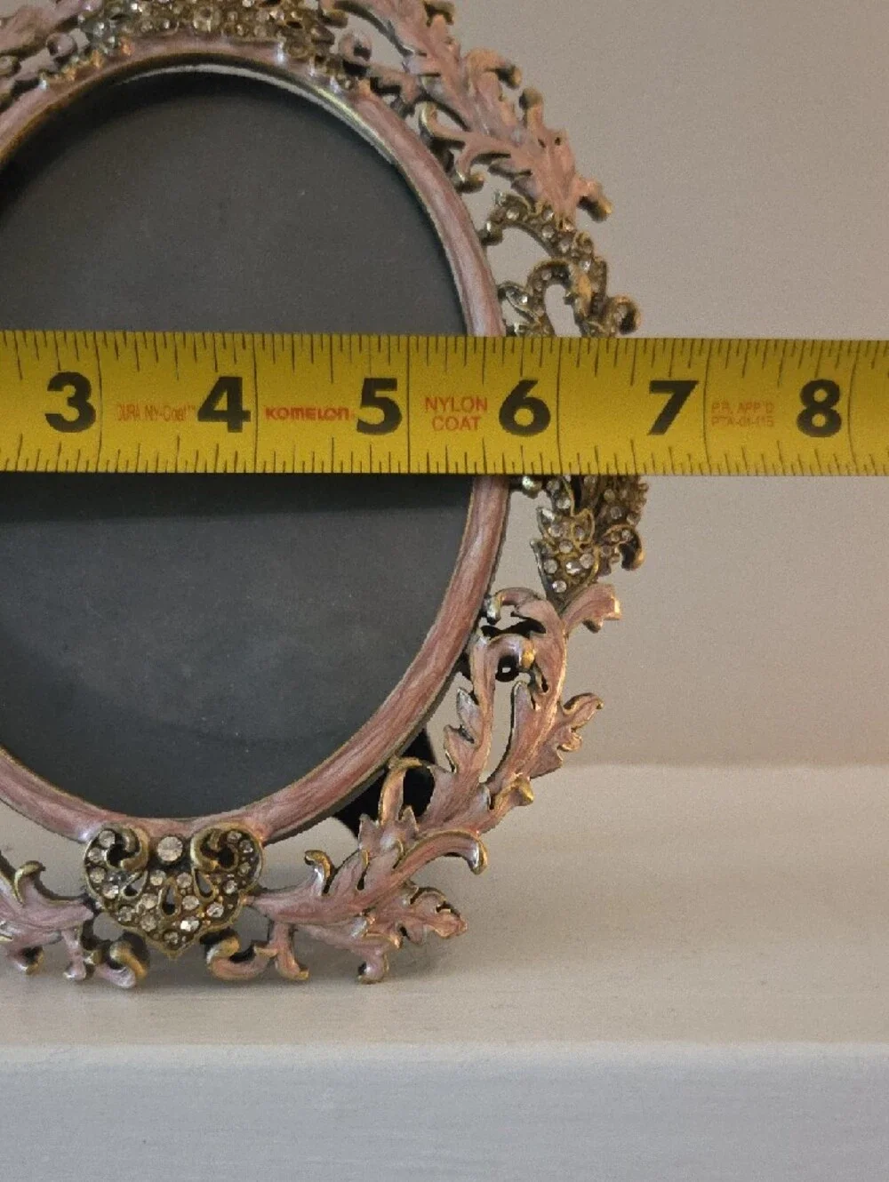 Ornate Oval Decorative Photo Frame